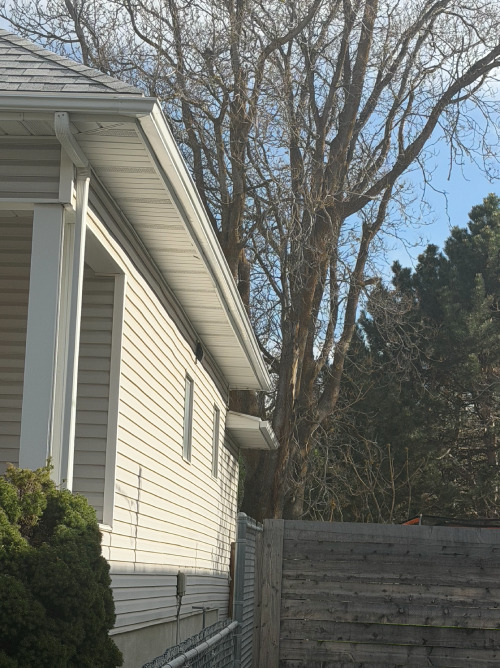 Partial Gutter installation in Ogden